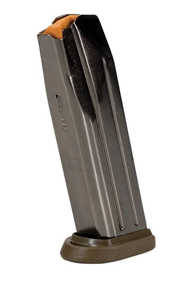 FN America 17 Round 9mm FNS/FNX-9C Compact Detachable Magazine, Black Body/Flat Dark Earth Base - 20100064