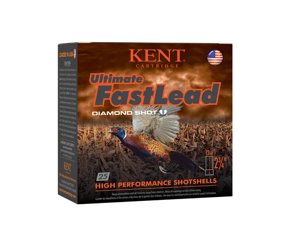 Kent Cartridge K122UFL406 Ultimate Fast Lead 12 Gauge 2.75 in 1 3/8 oz 6 Shot 25 Per Box/ 10 Case, Shotgun Shells
