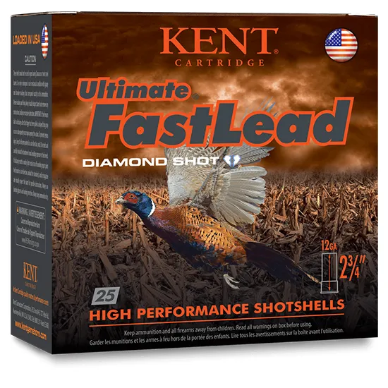 Kent Cartridge K123UFL506 Ultimate Fast Lead 12 Gauge 3 in 1 3/4 oz 6 Shot 25 Per Box/ 10 Case, Shotgun Shells